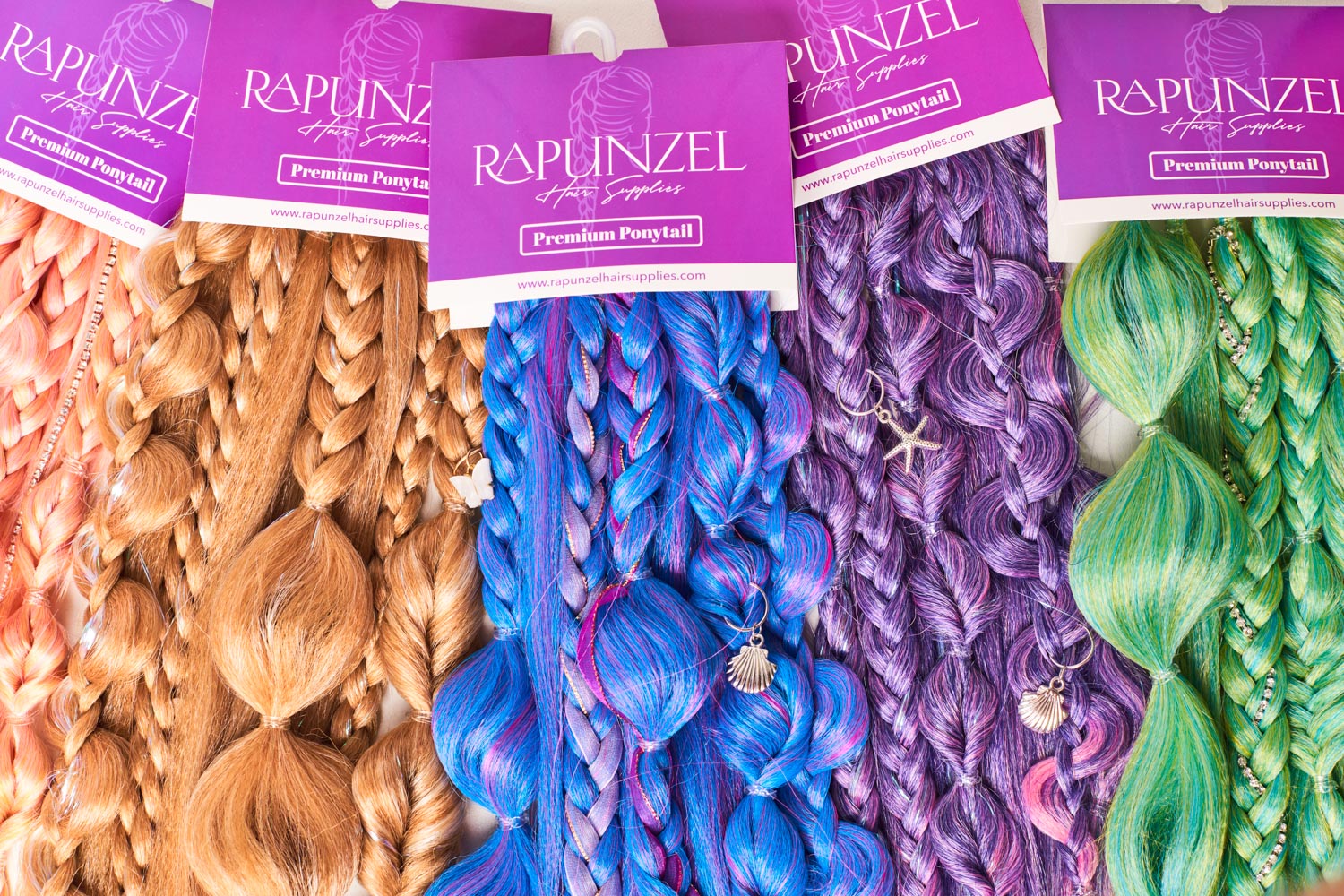 all products ponytails, glitter, braid hair and accesories